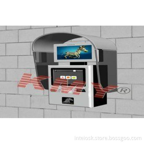 22 Inch Wall Mount UPS Queue Interactive Touch Kiosk For In